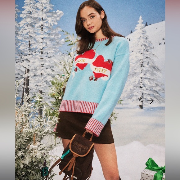 NWT OFFICIAL Taylor Swift Album Heart Sweater (Size Small) - Picture 2 of 7